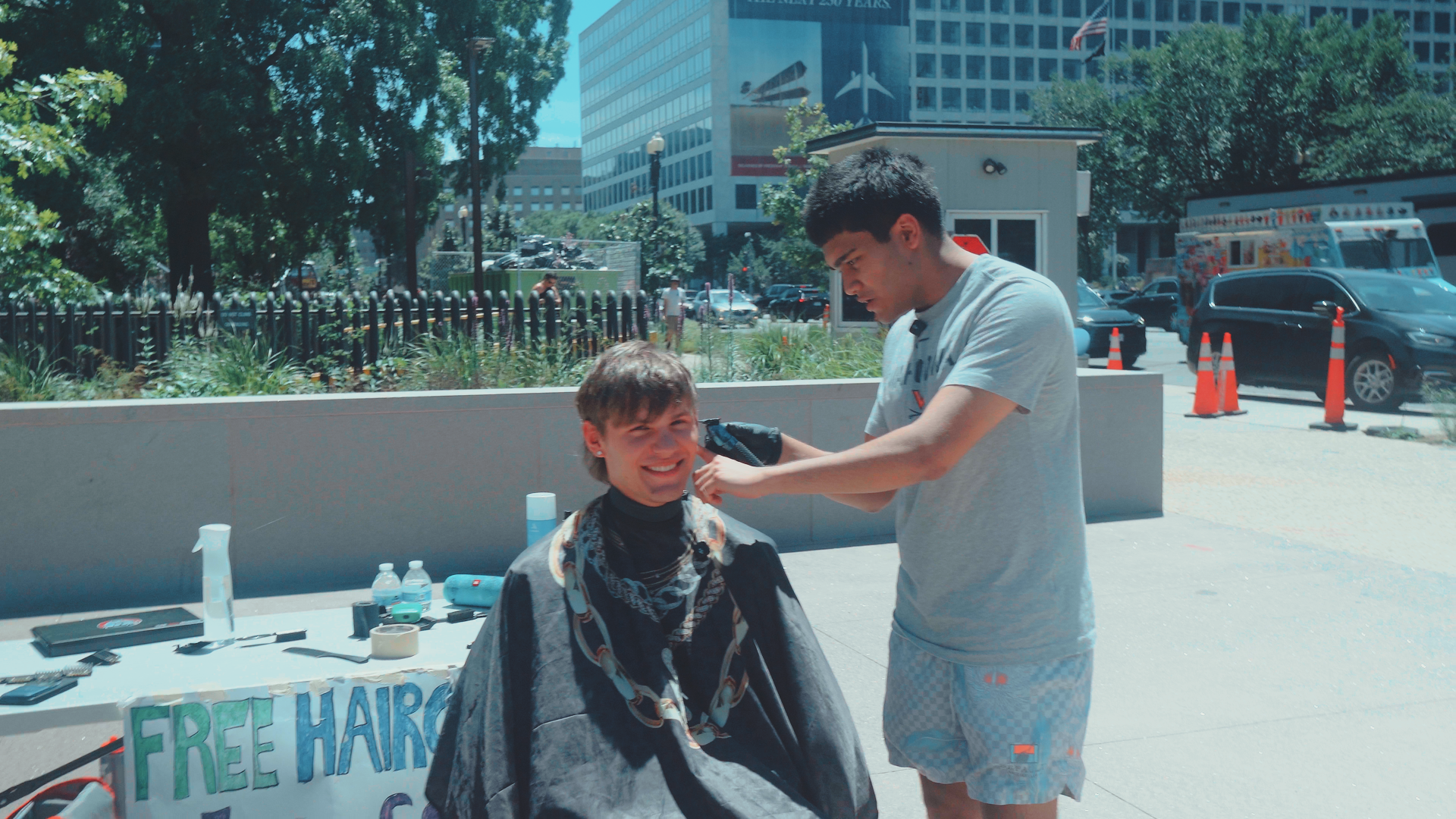 Free haircuts for the community